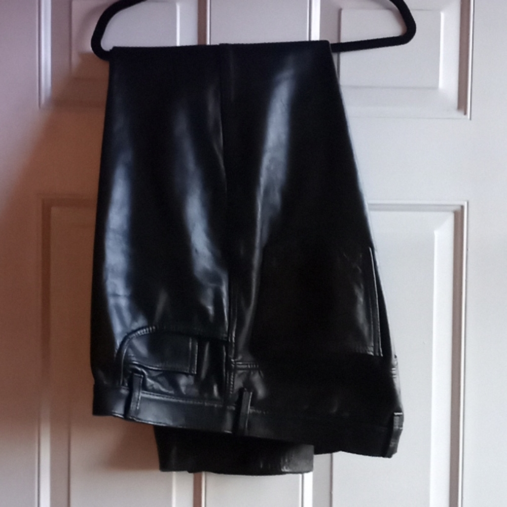 Brand New black leather pants